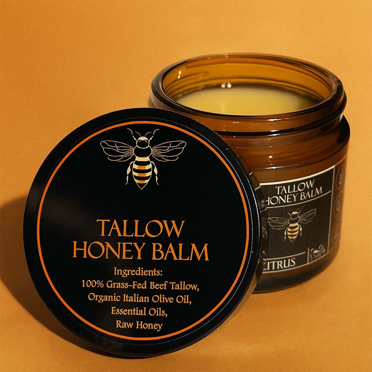 Tallow and Honey Balm Natural Formula Citrus 4oz